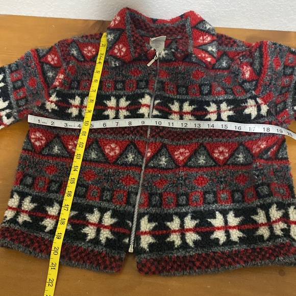 Essentials Style Fleece Zip Up Jacket Size Medium - Picture 8 of 8